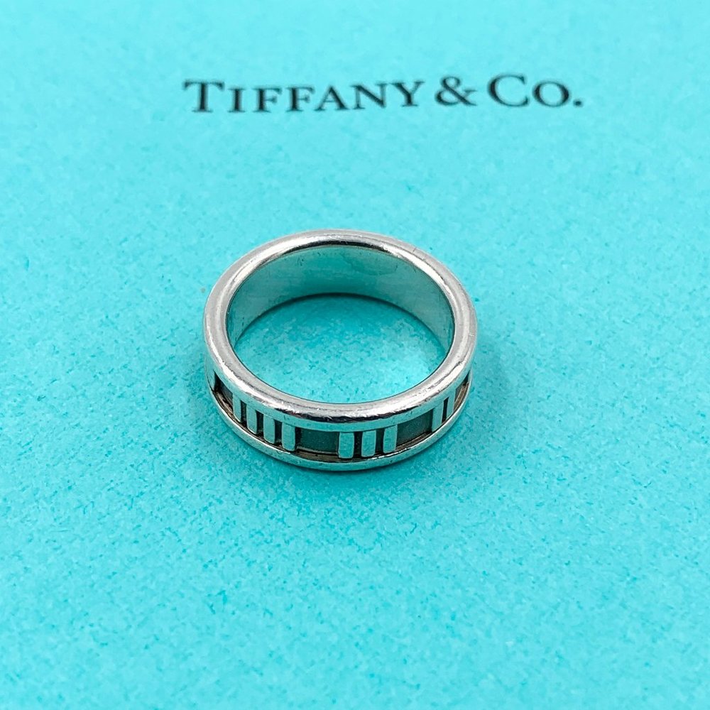Authentic Tiffany & Co Atlas Ring Sz 6 3/4 (6.75)